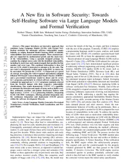 A New Era in Software Security: Towards Self-Healing Software via Large
  Language Models and Formal Verification