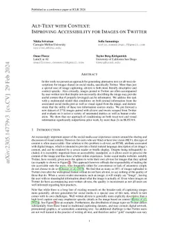 Alt-Text with Context: Improving Accessibility for Images on Twitter