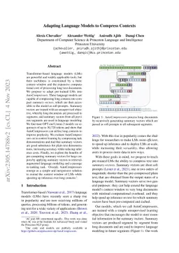 Adapting Language Models to Compress Contexts
