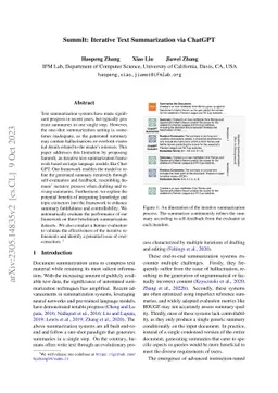 SummIt: Iterative Text Summarization via ChatGPT