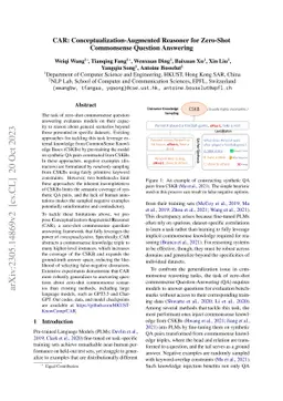 CAR: Conceptualization-Augmented Reasoner for Zero-Shot Commonsense
  Question Answering