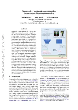 Text encoders bottleneck compositionality in contrastive vision-language
  models
