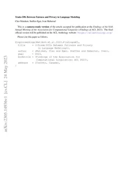 Trade-Offs Between Fairness and Privacy in Language Modeling