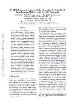 Do LLMs Understand Social Knowledge? Evaluating the Sociability of Large
  Language Models with SocKET Benchmark