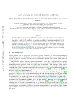 Deep Learning for Survival Analysis: A Review