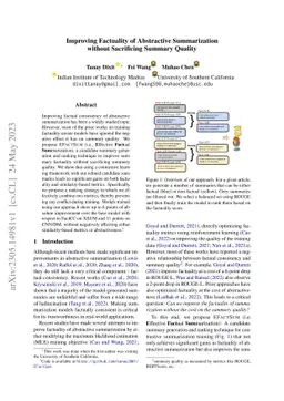Improving Factuality of Abstractive Summarization without Sacrificing
  Summary Quality