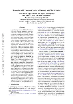 Reasoning with Language Model is Planning with World Model