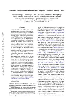 Sentiment Analysis in the Era of Large Language Models: A Reality Check