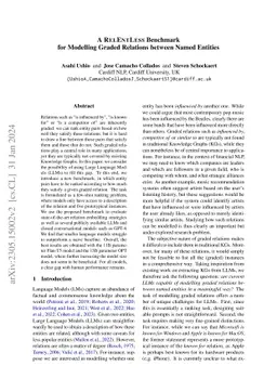 A RelEntLess Benchmark for Modelling Graded Relations between Named
  Entities