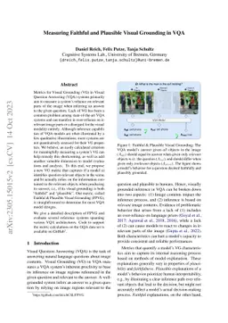 Measuring Faithful and Plausible Visual Grounding in VQA