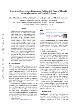 Calc-X and Calcformers: Empowering Arithmetical Chain-of-Thought through
  Interaction with Symbolic Systems