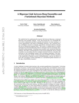 A Rigorous Link between Deep Ensembles and (Variational) Bayesian
  Methods