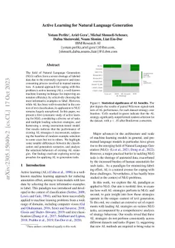 Active Learning for Natural Language Generation