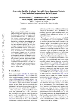 Generating Faithful Synthetic Data with Large Language Models: A Case
  Study in Computational Social Science