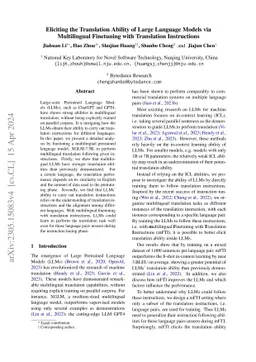 Eliciting the Translation Ability of Large Language Models via
  Multilingual Finetuning with Translation Instructions