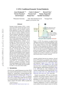 C-STS: Conditional Semantic Textual Similarity