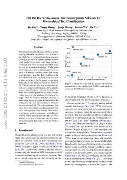 HiTIN: Hierarchy-aware Tree Isomorphism Network for Hierarchical Text
  Classification