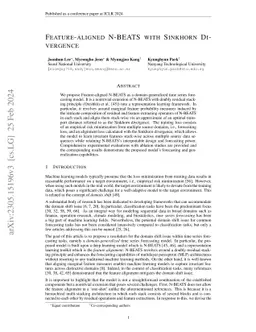 Feature-aligned N-BEATS with Sinkhorn divergence