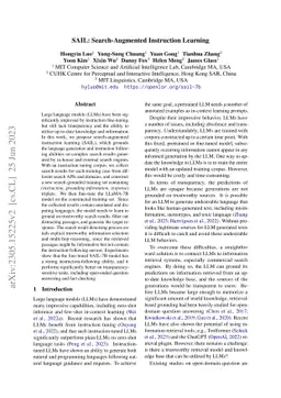 SAIL: Search-Augmented Instruction Learning