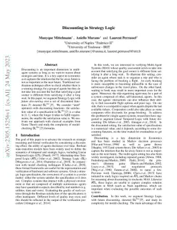 Discounting in Strategy Logic