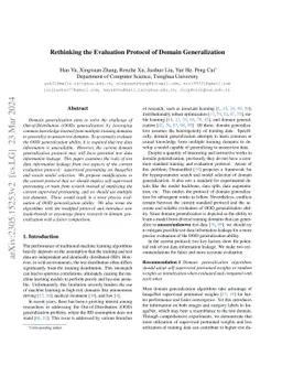 Rethinking the Evaluation Protocol of Domain Generalization