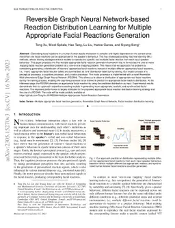 Reversible Graph Neural Network-based Reaction Distribution Learning for
  Multiple Appropriate Facial Reactions Generation
