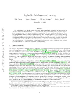 Replicable Reinforcement Learning