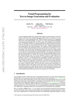 Visual Programming for Text-to-Image Generation and Evaluation