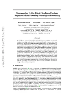 Transcending Grids: Point Clouds and Surface Representations Powering
  Neurological Processing