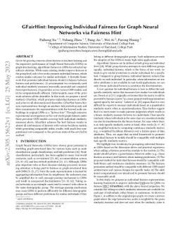 GFairHint: Improving Individual Fairness for Graph Neural Networks via Fairness Hint