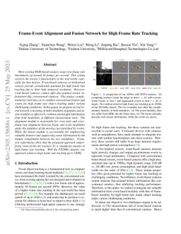 Frame-Event Alignment and Fusion Network for High Frame Rate Tracking