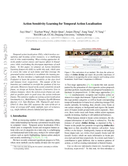 Action Sensitivity Learning for Temporal Action Localization