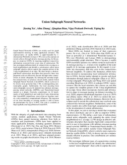 Union Subgraph Neural Networks