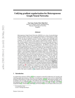 Unifying gradient regularization for Heterogeneous Graph Neural Networks