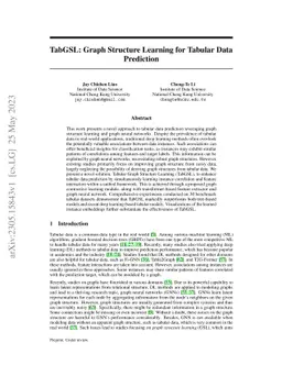 TabGSL: Graph Structure Learning for Tabular Data Prediction