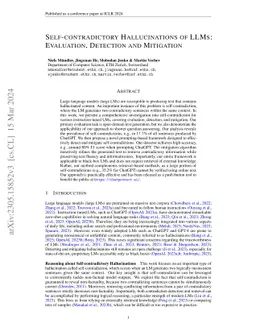 Self-contradictory Hallucinations of Large Language Models: Evaluation,
  Detection and Mitigation