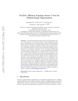 NexToU: Efficient Topology-Aware U-Net for Medical Image Segmentation