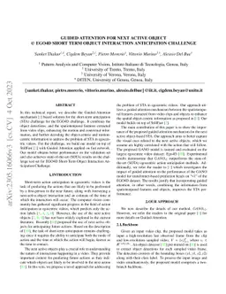Guided Attention for Next Active Object @ EGO4D STA Challenge