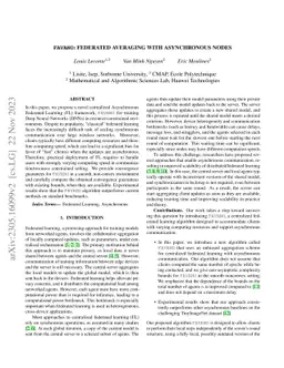 FAVANO: Federated AVeraging with Asynchronous NOdes