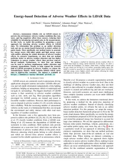 Energy-based Detection of Adverse Weather Effects in LiDAR Data