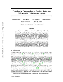 From Latent Graph to Latent Topology Inference: Differentiable Cell
  Complex Module