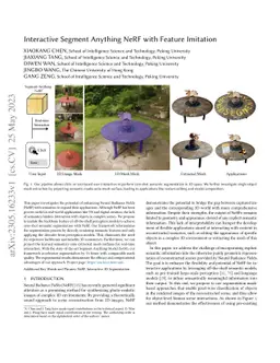 Interactive Segment Anything NeRF with Feature Imitation