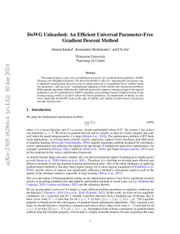DoWG Unleashed: An Efficient Universal Parameter-Free Gradient Descent
  Method