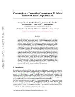 CommonScenes: Generating Commonsense 3D Indoor Scenes with Scene Graph
  Diffusion