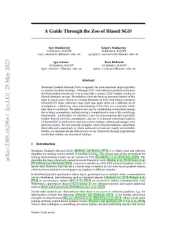 A Guide Through the Zoo of Biased SGD