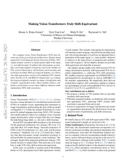 Making Vision Transformers Truly Shift-Equivariant