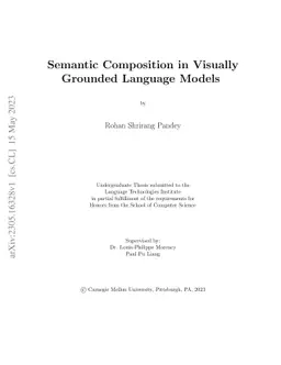 Semantic Composition in Visually Grounded Language Models