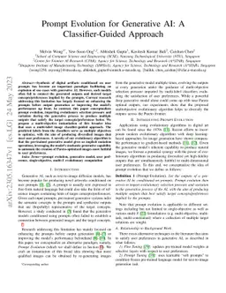 Prompt Evolution for Generative AI: A Classifier-Guided Approach