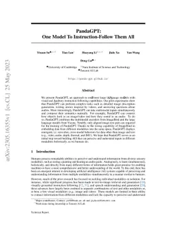 PandaGPT: One Model To Instruction-Follow Them All