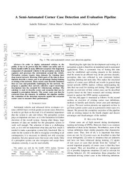 A Semi-Automated Corner Case Detection and Evaluation Pipeline